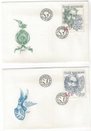 Czechy 1996 FDC Znaczki 106-9 dynastia Luksemburg władcy
