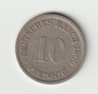 Niemcy-Cesarstwo 10 Pfennig 1908 F
