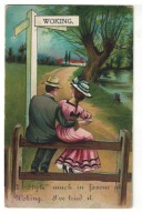 8-TH94- Randka na ławeczce-1910-20r