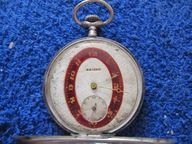 -UNIKAT Emalia kieszonkowy srebrny zegarek XIXw NR-2