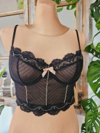Sensuality stanik biustonosz bra gorset koronkowy miękki fiszbiny 85C