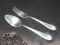 W M F 90 POSREBRZANE WIDELEC + ŁYŻKA FRAGET