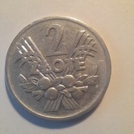 2 zł. jagody 1974,destrukt stempla w dacie.