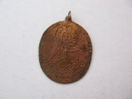 CARSKA ROSJA CYRYLICA przedwojenny MEDALIK MOSIĄDZ