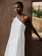 KOMBINACJA BIAŁEJ SUKIENKI MAXI