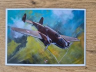 Kartka pocztowa – PZL.37 Łoś | polski bombowiec | Robert Firszt