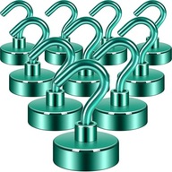 Haczyki magnetyczne neodymowe 10 sztuk obciążenie do 18kg Super mocne