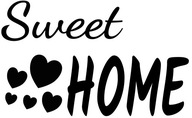 Naklejka naścienna SWEET HOME 70 x 48 cm