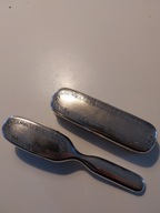 Dwie , stare srebrzone szczotki