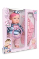 LALKA niemowlę Happy People BOBAS z 6 dźwiękami i dodatkowym strojem