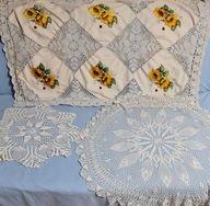 SERWETA SERWETKI SZYDEŁKO PRL 3 SZT