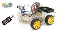 ROBOT ARDUINO UNO CAR KIT 4WD ULTRASONIC +PILOT IR