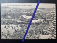 SZKLARSKA PORĘBA 1914 Lodowisko Hotel Lindenhof JELENIA GÓRA Riesengebirge