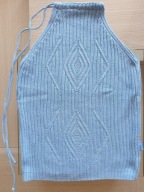 Bluzka niebieska wiązana przy szyi niebieska r.S/M