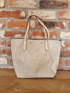 torebka NUDE w typie SHOPPER * kolorowy środek