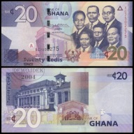 BNA - GHANA 20 Cedis 2017 XC 75 022 75 # P40g # VF/XF