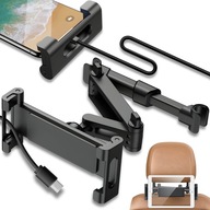 Uniwersalny uchwyt samochodowy na telefon i tablet – teleskopowy zagłówek