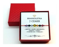 Bransoletka 7 CZAKR Kamienie Naturalne Cakry Peridot Cytryn Szafir + Gratis