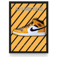 Plakat Nike Jordan 1 Mid "Taxi"/Soft Shadow/ (Czarna/Biała Ramka)