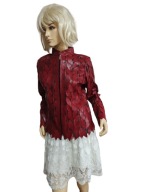 miękka skórzana kurtka skóra na tkaninie 38 /40