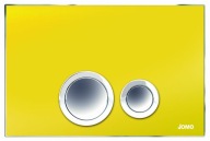 Przycisk do WC ELEGANCE szkło żółte