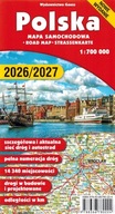 POLSKA MAPA SAMOCHODOWA DROGOWA 2026/2027 GAUSS 1:700 000