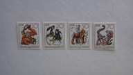 NRD/ DDR 1986, Małpy, zwierzęta, fauna, Mi.3019-3022