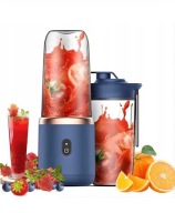 Blender kielichowy czarny 400 ml przenośny bezprzewodowy