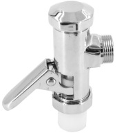 AUTOMAT SPŁUKUJĄCY 3/4" DN20 SPŁUCZKA ZAWÓR PRZYCISK WC CHROMOWANY SREBRNY