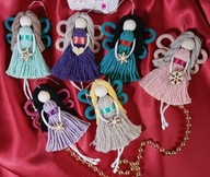 Aniołki - zestaw makrama