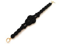 BRANSOLETKA SUTASZ BOHO czarna 100% hand made