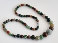 PIĘKNY NASZYJNIK Z NATURALNEGO AGATU