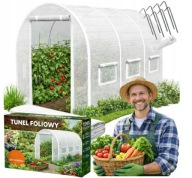 Tunel ogrodowy szklarnia do roślin warzywa stelaż folia UV 2x3x2m 6m2