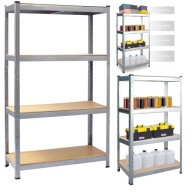 REGAŁ METALOWY MAGAZYNOWY PLONOS 180X90X40 CM 150 KG NA PÓŁKĘ GARAŻOWY DOMU