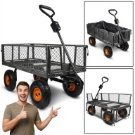 WÓZEK OGRODOWY TRANSPORTOWY TACZKA PRZYCZEPKA SKŁADANY MALTEC 400KG 100L