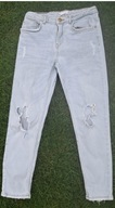 Zaraz spodnie dziewczęce jeans błękit strech regulacja pas 70 dł.84 152 BDB
