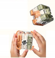 KOSTKA 3D dla dzieci Z LABIRYNTEM I METALOWA KULKA GRA LOGICZNA CUBE