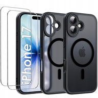 ETUI DO IPHONE 17 MAGSAFE PLECKI PREMIUM ANTI-SHOCK MATT CASE + SZKŁO