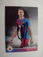 Karta topps match attax autograf Barcelona Luuk de Jong