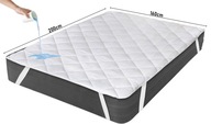 OCHRANIACZ NA MATERAC 160X200 WODOODPORNY PIKOWANY PODKŁAD MATA