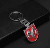 METALOWY BRELOK BRELOCZEK DO KLUCZY DODGE CZERWONY