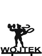 topper na tort dekoracja urodziny personalizacjaRÓŻNE KOLORY SIŁACZ!!!