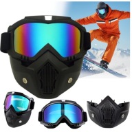 Maska narciarska snowboardowa rowerowa przeżroczyste szkiełka