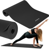 ZESTAW Mata do ĆWICZEŃ Joga 183x61 CZARNA UNIWERSALNA+ Pokrowiec GRATIS