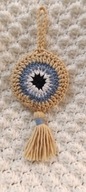 Zawieszka brelok szydełko oko proroka handmade evil eye charm keychain