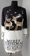 ESMARA zima, święta, Mikołaj, dzianinowa sukienka S/M