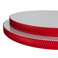 Podkład pod tort STYRODUR BIAŁY 26 cm BOK Karbowany „Czerwona Fala 3D”