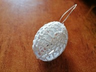 koronkowe/szydełkowe jajko zawieszka