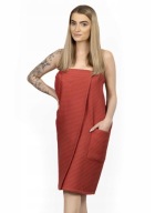 KILT DO SAUNY BISCOTTO BAWEŁNA CEGLASTY 150X70