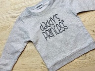 Bluza Mosquito Daddy's Princess szara Rozm. 92 cm + GRATIS